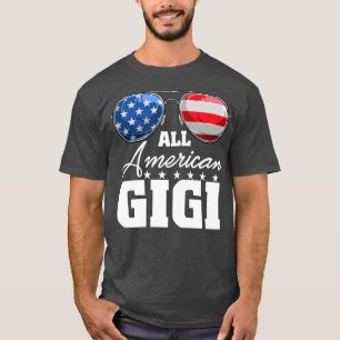 Alle Amerikaanse Gigi Grandma USA Vlag Zonnebril 4 T-shirt