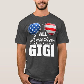 Alle Amerikaanse Gigi Grandma USA Vlag Zonnebril 4 T-shirt