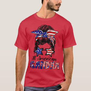 Alle Amerikaanse Grandma Sunbril USA Flag Funny 4t T-shirt