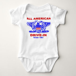 Alle Amerikaanse HAMBURGER Drive in baby jersey Romper