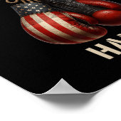 Alle Amerikaanse Handen Boksen Patriottische Ameri Poster (Hoek)
