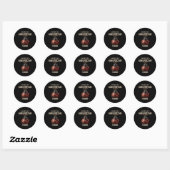 Alle Amerikaanse Handen Boksen Patriottische Ameri Ronde Sticker (Vel)