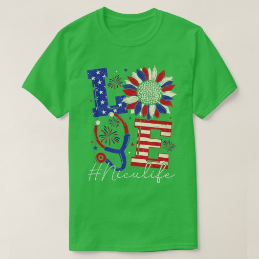 Alle Amerikaanse herdenkingsdag van de urse scrub  T-shirt (Design voorkant)