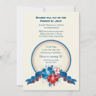 Alle Amerikaanse Hibiscus uitnodiging