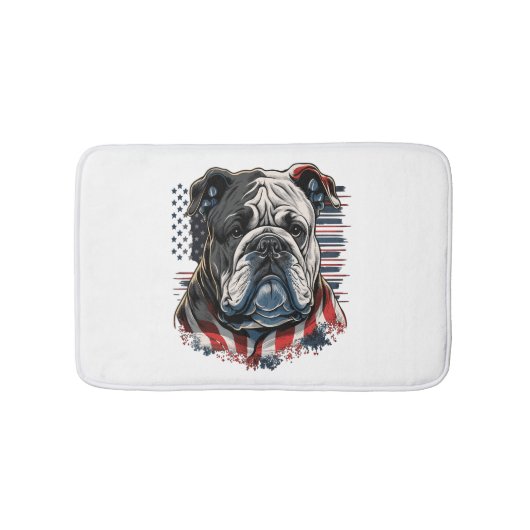 ALLE AMERIKAANSE HONDENliefhebbers engels bulldog Badmat (Voorkant)