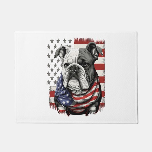 ALLE AMERIKAANSE HONDENliefhebbers engels bulldog Deurmat (Voorkant)