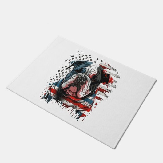 ALLE AMERIKAANSE HONDENliefhebbers engels bulldog Deurmat (Schuin)