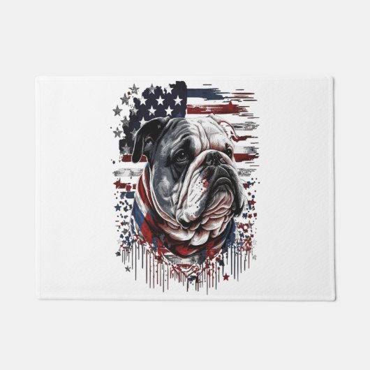 ALLE AMERIKAANSE HONDENliefhebbers engels bulldog Deurmat (Voorkant)