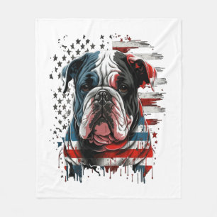 ALLE AMERIKAANSE HONDENliefhebbers engels bulldog Fleece Deken