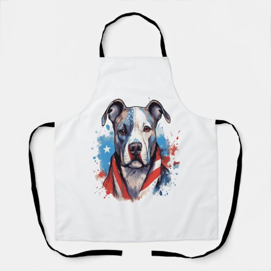 ALLE AMERIKAANSE HONDENliefhebbers pitbull 2 Schort (Voorkant)