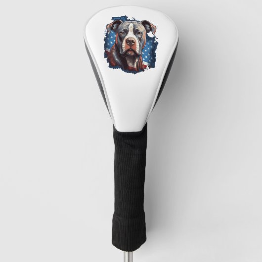 ALLE AMERIKAANSE HONDENliefhebbers pitbull Golfheadcover (Voorkant)