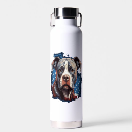 ALLE AMERIKAANSE HONDENliefhebbers pitbull Waterfles (Voorkant)