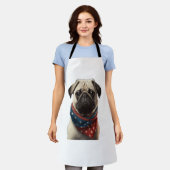 ALLE AMERIKAANSE HONDENliefhebbers Pug 2 Schort (Gedragen)