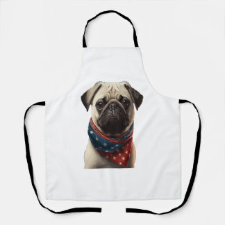 ALLE AMERIKAANSE HONDENliefhebbers Pug 2 Schort