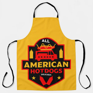 Alle Amerikaanse hotdogs Foodies Schort