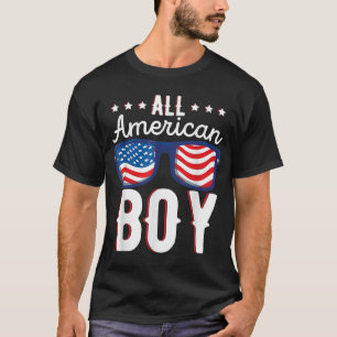 Alle Amerikaanse jongen Kinder vierde van juli fam T-shirt