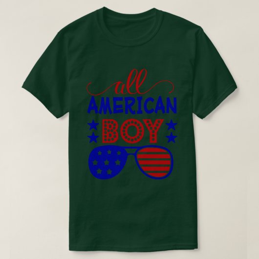 alle amerikaanse jongen t-shirt (Design voorkant)