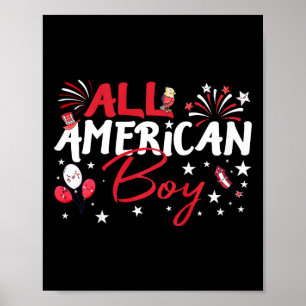 Alle Amerikaanse jongen voor Independence Day Boys Poster