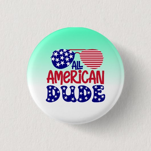 Alle Amerikaanse kerel Ronde Button 3,2 Cm (Voorkant)
