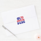 Alle Amerikaanse kerel Ronde Sticker (Envelop)