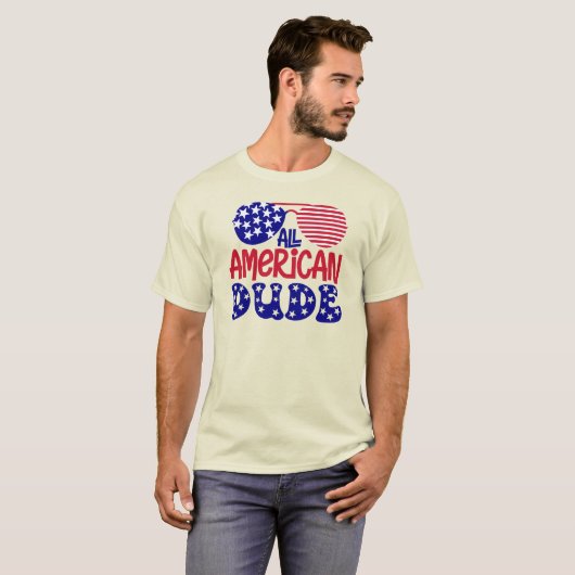 Alle Amerikaanse kerel T-shirt (Voorkant volledig)