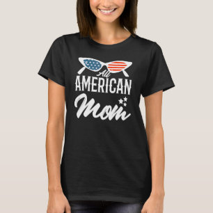 Alle Amerikaanse mam op 4 juli familie die zich aa T-shirt