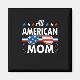 Alle Amerikaanse mam op 4 juli Familie Matching Magneet