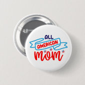 Alle Amerikaanse mam Ronde Button 5,7 Cm (Voorkant /achterkant)