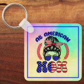 Alle Amerikaanse mam Sleutelhanger (Voorkant)