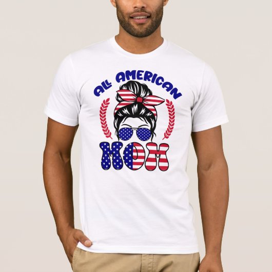 Alle Amerikaanse mam T-shirt (Voorkant)