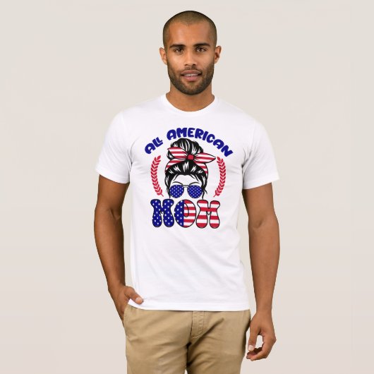 Alle Amerikaanse mam T-shirt (Voorkant volledig)