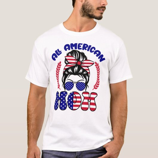 Alle Amerikaanse mam T-shirt (Voorkant)