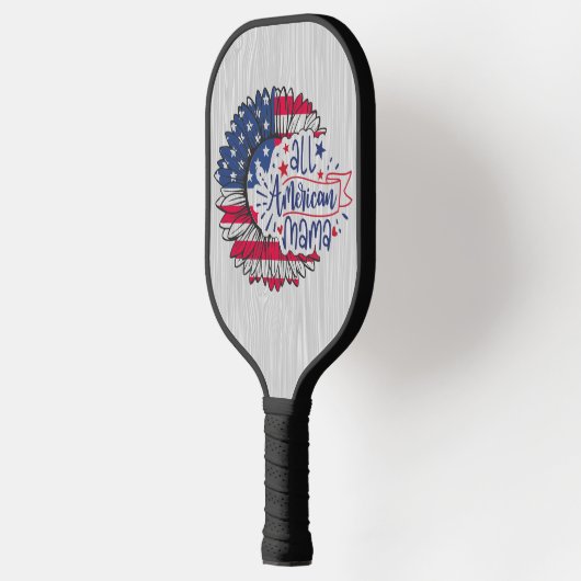 Alle Amerikaanse mama Amerikaanse vlag Trendy Pickleball Paddle (Links)