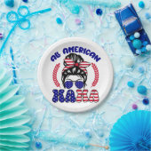 Alle Amerikaanse mama Papieren Bordje (Feest)