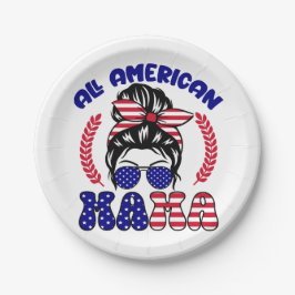 Alle Amerikaanse mama Papieren Bordje