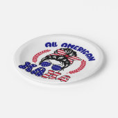 Alle Amerikaanse mama Papieren Bordje (Gekanteld)