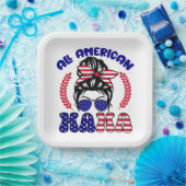 Alle Amerikaanse mama Papieren Bordje (Feest)