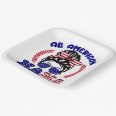 Alle Amerikaanse mama Papieren Bordje (Gebogen)