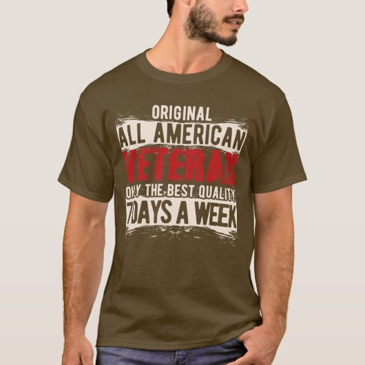 Alle Amerikaanse Mannen T-shirt (Voorkant)