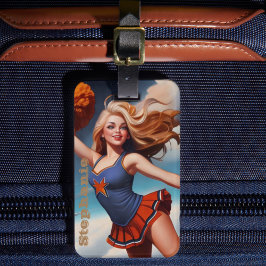 Alle Amerikaanse Meisje Cheer Rugzak Bagagelabel