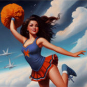 Alle Amerikaanse Meisje Cheer Rugzak Bagagelabel