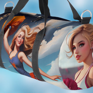 Alle Amerikaanse Meisje Cheerleading Duffel Bag Plunjezak