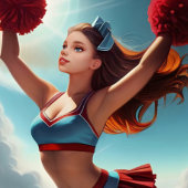 Alle Amerikaanse Meisje Cheerleading Duffel Bag Plunjezak