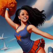 Alle Amerikaanse Meisje Cheerleading Duffel Bag Plunjezak