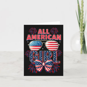 Alle Amerikaanse Meisjes 4 Juli Coquette Bow Patri Kaart