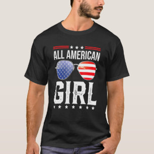 Alle Amerikaanse meisjes komen overeen met de vier T-shirt