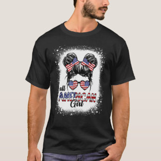 Alle Amerikaanse meisjes op 4 juli bleken dochter T-shirt