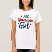 Alle Amerikaanse Meisjes Sterren T-shirt (Voorkant)