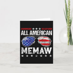 Alle Amerikaanse Memaw 4th of July Familie Matchin Kaart