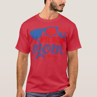 Alle Amerikaanse MOM US vlag zonnebril voor matchi T-shirt